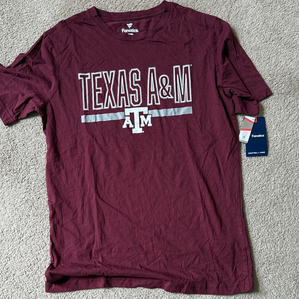 Fanatics Texas A&M Maroon Short Sleeve Tee
